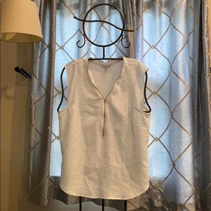 White sleeveless Calvin Klein Blouse